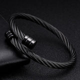 Stainless Steel Open Cuff Bangles Vintage Mesh Charm Bracelets