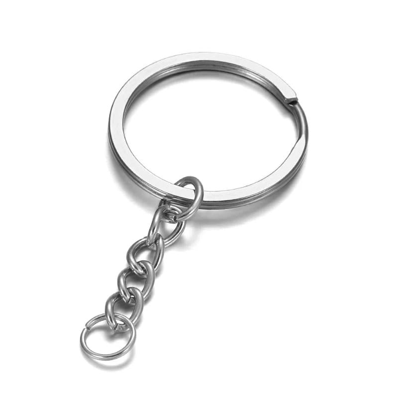 Plated Metal Keychain Ring Split Ring Key Holder