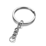 Plated Metal Keychain Ring Split Ring Key Holder