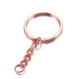 Plated Metal Keychain Ring Split Ring Key Holder
