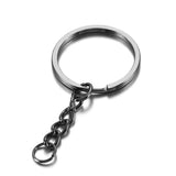 Plated Metal Keychain Ring Split Ring Key Holder