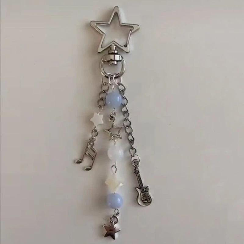 Star Key Chain Y2K Car Keychain Romantic Sweet