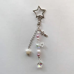 Star Key Chain Y2K Car Keychain Romantic Sweet