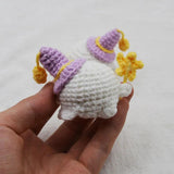 Handmade Ghost Doll Keychain Knitted Keyring for Keys Accessories