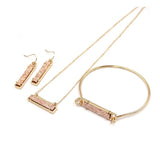 Resin Druzy Abalone Shell Bar Bangles for Women