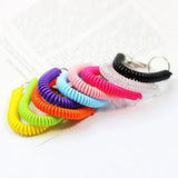 Stretch Keychain Elastic Rope with Carabiner Hook