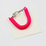 Stretch Keychain Elastic Rope with Carabiner Hook