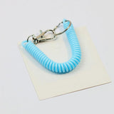 Stretch Keychain Elastic Rope with Carabiner Hook