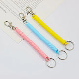 Stretch Keychain Elastic Rope with Carabiner Hook