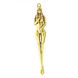 Brass Keychain Earpick Beauty Women Keychain Pendants