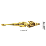 Brass Keychain Earpick Beauty Women Keychain Pendants