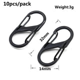 8 Shaped Key Chain Ring Holder Metal Hook S Shaped Key Rings Clasps Hook Chain