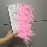 Feather Snap Bracelet Arm Cuffs Ostrich Feathers