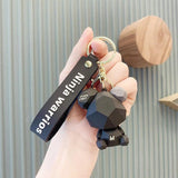 Bear Doll Key Chain Silicone Car Couple Key Pendant