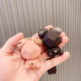Bear Doll Key Chain Silicone Car Couple Key Pendant