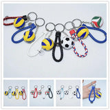 Volleyball Football Keychain Charms Bag Ball Volleyball Key Ring Holder