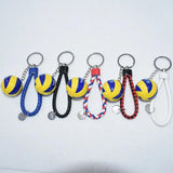 Volleyball Football Keychain Charms Bag Ball Volleyball Key Ring Holder