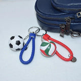 Volleyball Football Keychain Charms Bag Ball Volleyball Key Ring Holder