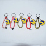 Volleyball Football Keychain Charms Bag Ball Volleyball Key Ring Holder