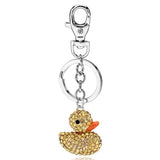 Biker Crystal Rhinestone Bag Pendant Keychain For Car
