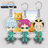 Saiki K Anime Couple Keychain Character Ornament