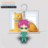 Saiki K Anime Couple Keychain Character Ornament
