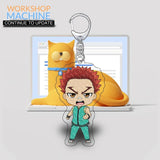 Saiki K Anime Couple Keychain Character Ornament