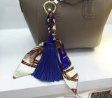 Plush Animal Pom Pom Keychain with Tassel