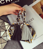 Plush Animal Pom Pom Keychain with Tassel