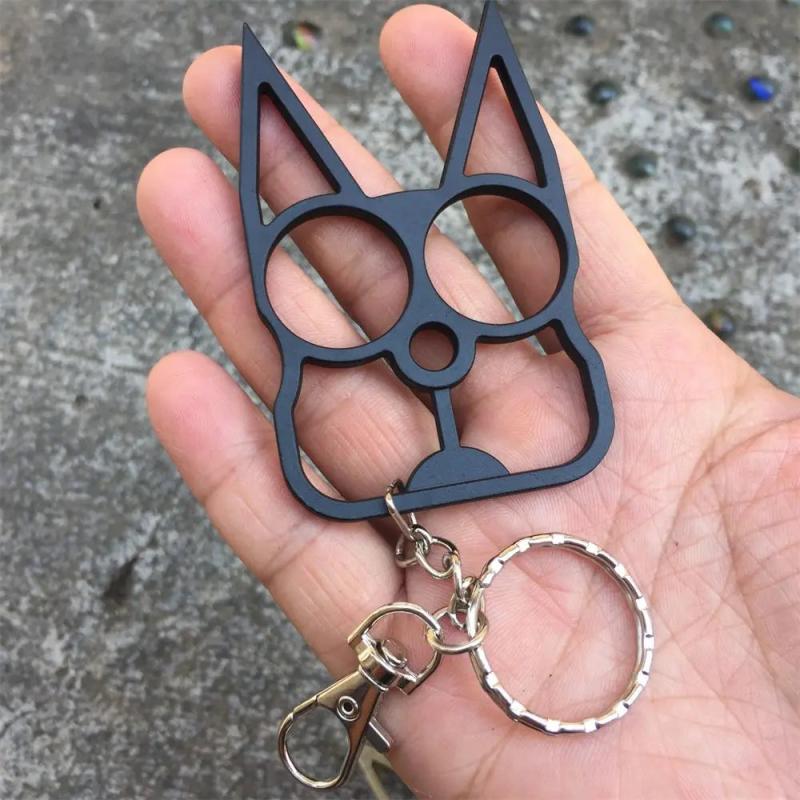 Cat Face Keychain Animal Opener Screwdriver Keyring Bag Purse Car Key Chains