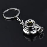 Car Metal Keychain Turbo Hub Pendant Brake Disc Piston Key Chain