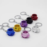 Car Metal Keychain Turbo Hub Pendant Brake Disc Piston Key Chain