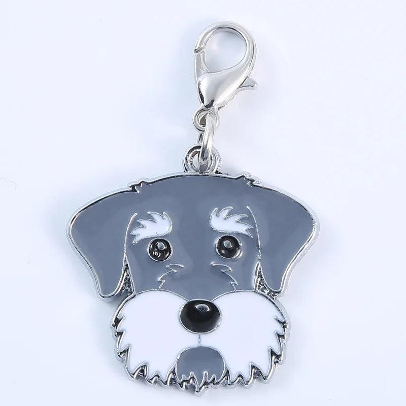 5pcs Dog Keychain Animal Charm Gift Keyrings Bag Charms Pet Pendant