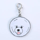 5pcs Dog Keychain Animal Charm Gift Keyrings Bag Charms Pet Pendant