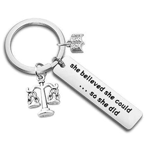 Lawyer Graduation Gift She Believed She Could So She Did Keychain