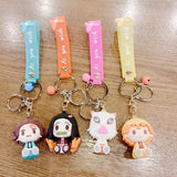 Demon Slayer Nezuko Tanjirou Key Chain Doll Pendant Anime Bag Car Keyrings