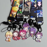 Demon Slayer Lanyard Card Holder Key Strap, Kimetsu No Yaiba Key Chain
