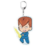 YuYu Hakusho Acrylic Keychain Kuwabara Hiei Urameshi Pendant Key Holder