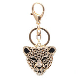 Four Leaves Clover Crystal Key Ring Chains Holder Bag Buckle Pendant