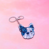 French Bulldog Keychain Acrylic Anime Dog Key Chain For Men Women