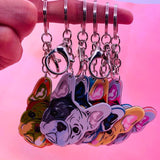 French Bulldog Keychain Acrylic Anime Dog Key Chain For Men Women