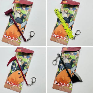 Chainsaw Man Pochita Power Keychain Saw Sickle Pendant Bag Charm Gift
