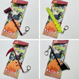 Chainsaw Man Pochita Power Keychain Saw Sickle Pendant Bag Charm Gift