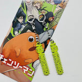 Chainsaw Man Pochita Power Keychain Saw Sickle Pendant Bag Charm Gift