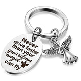 Guardian Angel Driver Keychain - Drive Safe Reminder