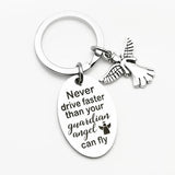 Guardian Angel Driver Keychain - Drive Safe Reminder