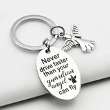 Guardian Angel Driver Keychain - Drive Safe Reminder