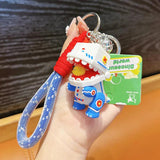 Mech Dinosaur Chick Keychain Punk Animal Doll Keyring