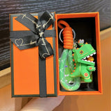 Mech Dinosaur Chick Keychain Punk Animal Doll Keyring