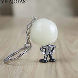 Nightmare 3D Jack Skellington Keychain Noctilucent Resin Keyring